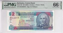 Barbados 2 Dollars - John R. Bovell - PMG 66 EPQ