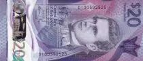 Barbados 20 Dollars  - Samuel J. Prescod - 2022 - Serial D - P.NEW