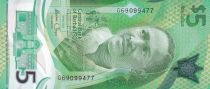 Barbados 5 Dollars  - Sir Franck Worrell - 2022 - Serial G - P.NEW
