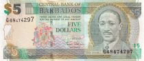 Barbados 5 Dollars - Sir F. Worrell - Trafalgar Square - 2007 - P.67a