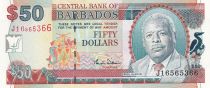 Barbados 50 Dollars - E.W. Barrow - Trafalgar Square - ND (2000) - P.64