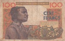 BCEAO 100 Francs - Masque - 02-03-1965 - Série T.231 - Lettre K (Côte d\'Ivoire) - P.701Ke