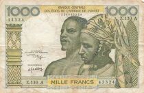 BCEAO 1000 Francs - C&ocirc;te d\'Ivoire - ND (1977) - P.103A