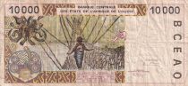 BCEAO 10000 Francs - Chef africain - Pont de liane - 1994 - D Mali - P.414Dc
