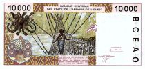 BCEAO 10000 Francs, BCEAO - Pont de liane  - 2001 - Lettre C Burkina Faso - Neuf P.314Cj