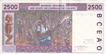 BCEAO 2500 Francs - Africaine - Scène de village - ND (1994) - B (Bénin) - P.212Bc