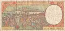 BEAC 2000 Francs - Fruits - 1993 - Lettre L - Gabon