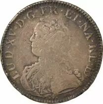 Bearn, Louis XV - Silver Ecu with Dressed up Bust - 1728 Pau