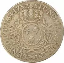 Bearn, Louis XV - Silver Ecu with Dressed up Bust - 1732 Pau