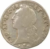 Bearn, Louis XV - Silver Ecu with Headband - 1761 Pau