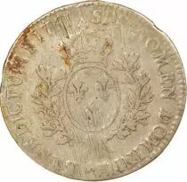 Bearn, Louis XV - Silver Ecu with Headband - 1761 Pau
