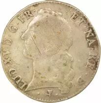 Bearn, Louis XV - Silver Ecu with Headband - 1765 Pau
