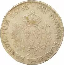 Bearn, Louis XV - Silver Ecu with Headband - 1765 Pau
