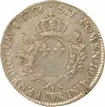 Bearn, Louis XV - Silver Ecu with Headband - 1768 Pau
