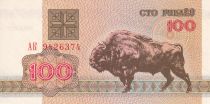 Belarus 100 Rubles - Bison - 1992 - UNC - P.8