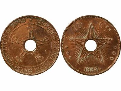 Belgian Congo Leopold II - 10 Centimes - 1888