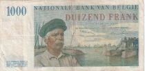 B&eacute;lgica 1,000 Francs - Albert I - Hendrik Geeraert - February 15, 1950 - Series F