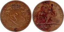 B�lgica 1 Centime L�opold I - Lion - 1860