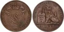 B�lgica 1 Centime L�opold I - Lion - 1861