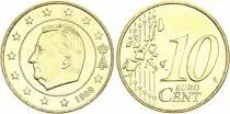 B&eacute;lgica 10 Centimes Euro - Albert II - 1999