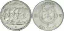 B�lgica 100 Francs - 4 King - 1948 - Silver - VF