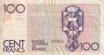 B&eacute;lgica 100 Francs - H. Beyaert - ND (1982-1994) - F to VF - P.142