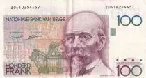 B&eacute;lgica 100 Francs - Hendrik Beyaert, sign on back - ND1992-94