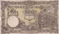 B&eacute;lgica 100 Francs - King & Queen - 1921 - Letter K - P.95