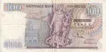 B&eacute;lgica 100 Francs - Lambert Lombard - Allegorical figure - 1974 - VF - P.134b