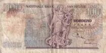 B&eacute;lgica 100 Francs - Lambert Lombard - Allegorical figure - 1975 - Serial T - P.134b
