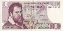 B�lgica 100 Francs - Lambert Lombard - Allegorical figure - 1975 - VF+ - P.134b
