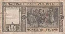 B&eacute;lgica 100 Francs - Leopold Ist, Justice Palace - 06-12-1947