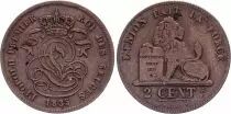 B�lgica 2 Centimes L�opold I - Lion  - 1835