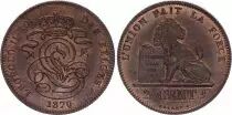 B&eacute;lgica 2 Centimes L&eacute;opold II - Lion  -  1870 - SPL