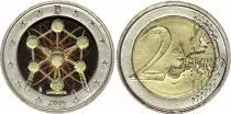 B�lgica 2 Euros - Atomium - Colorised - 2006