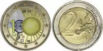 B�lgica 2 Euros - Royal Meteorological institut - Colorised - 2013