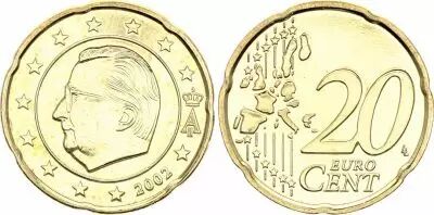 B�lgica 20 Centimes Euro Albert II - 2002