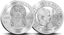B�lgica 20 Euros - KU Leuven - University of Louvain - 2025 - Silver