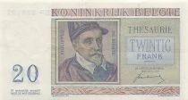 B&eacute;lgica 20 Francs - Roland de Lassus - 01-07-1950 - P.132