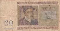 B&eacute;lgica 20 Francs - Roland de Lassus - Philippus de Monte - 1956 - Serial T.14 - P.132b