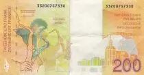 B&eacute;lgica 200 Francs Adolphe Saxe - Saxophone - 1995 - P.148 - UNC
