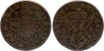 B�lgica 4 liards, Jean Th�odore de Bavi�re - Province de Li�ge - 1751