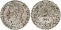 B&eacute;lgica 5 Francs,  Leopold I - 1848