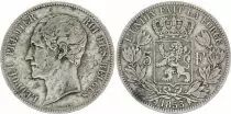 B�lgica 5 Francs - Leopold I - 1853 - Silver - KM.17