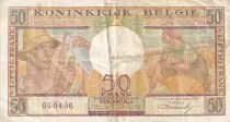 B&eacute;lgica 50 Francs - Farmers - 1956 - VF - P.133b
