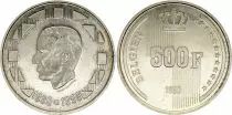 B&eacute;lgica 500 Francs,  60e anniversaire du roi Baudouin - 1990