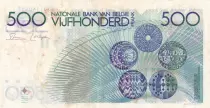 B&eacute;lgica 500 Francs - Constantin Meunier - ND (1982-1998) - P.143.a