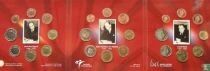 B&eacute;lgica BU BENELUX Set - 24 pieces - 3 series ranging from 1 cent to 2 euros - + 1 silver medal - 2004