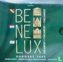 B�lgica BU BENELUX Set - 24 pieces - 3 series ranging from 1 cent to 2 euros - + 1 silver medal - 2005