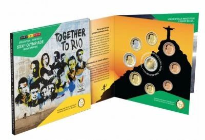 B�lgica BU.2016 Proof set of 8 coins - Olympics Games of Rio 2016